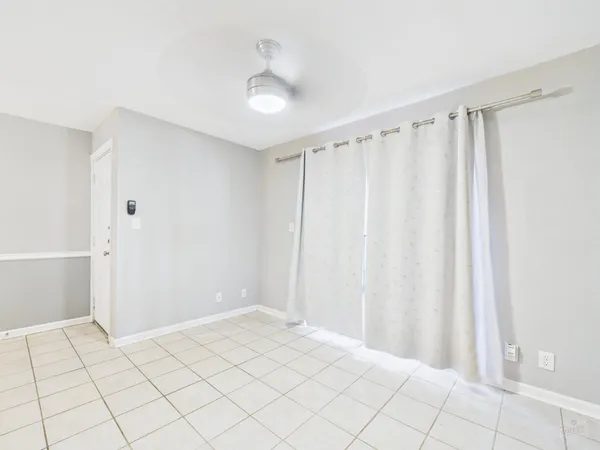 a view of small space with racks on the wall