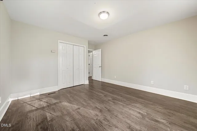 a view of an empty room