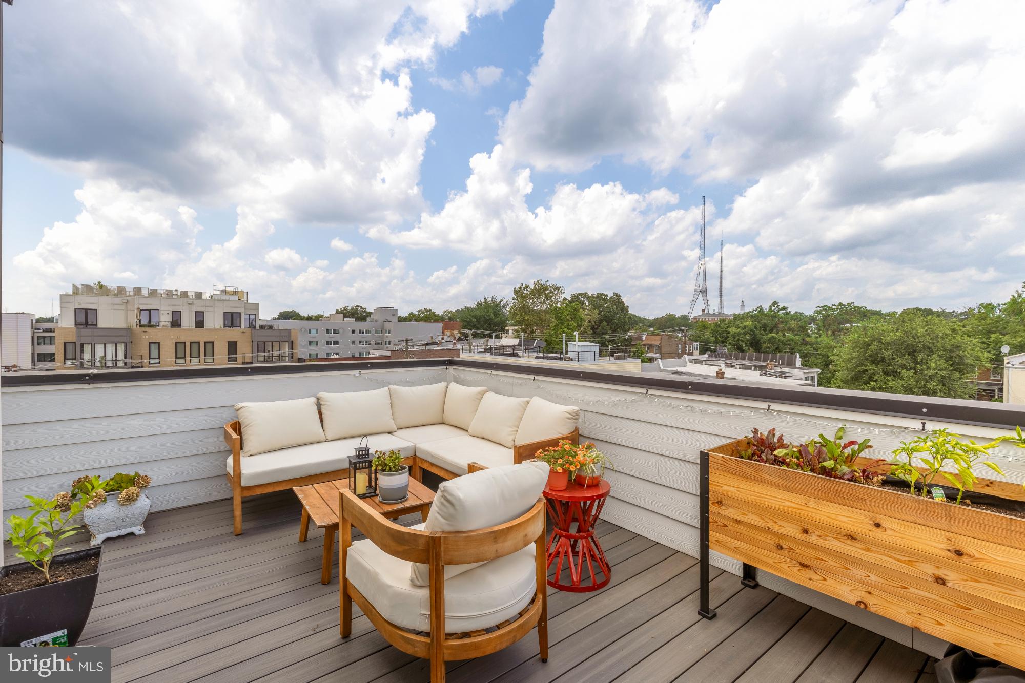 623 Kennedy Street Northwest, Unit 10 Washington, DC 20011 - Photo 26 of 29 a view of roof deck with seating space