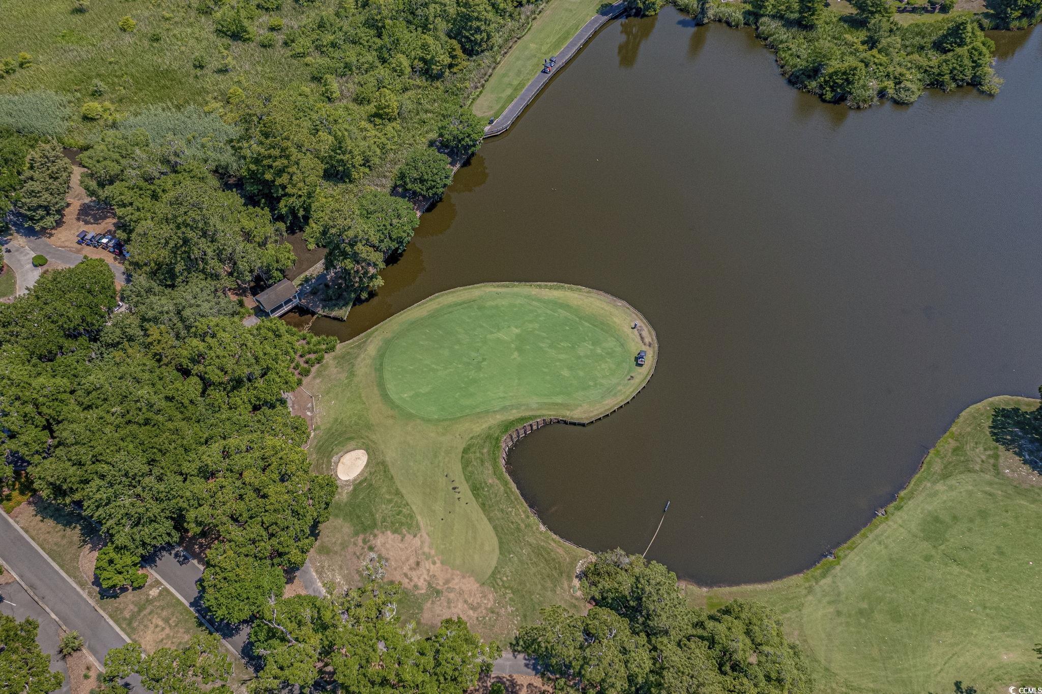601 Mitchell Drive, Unit 207 Myrtle Beach, SC 29577 - Photo 35 of 38 Aerial view of property's location with a nearby body of water