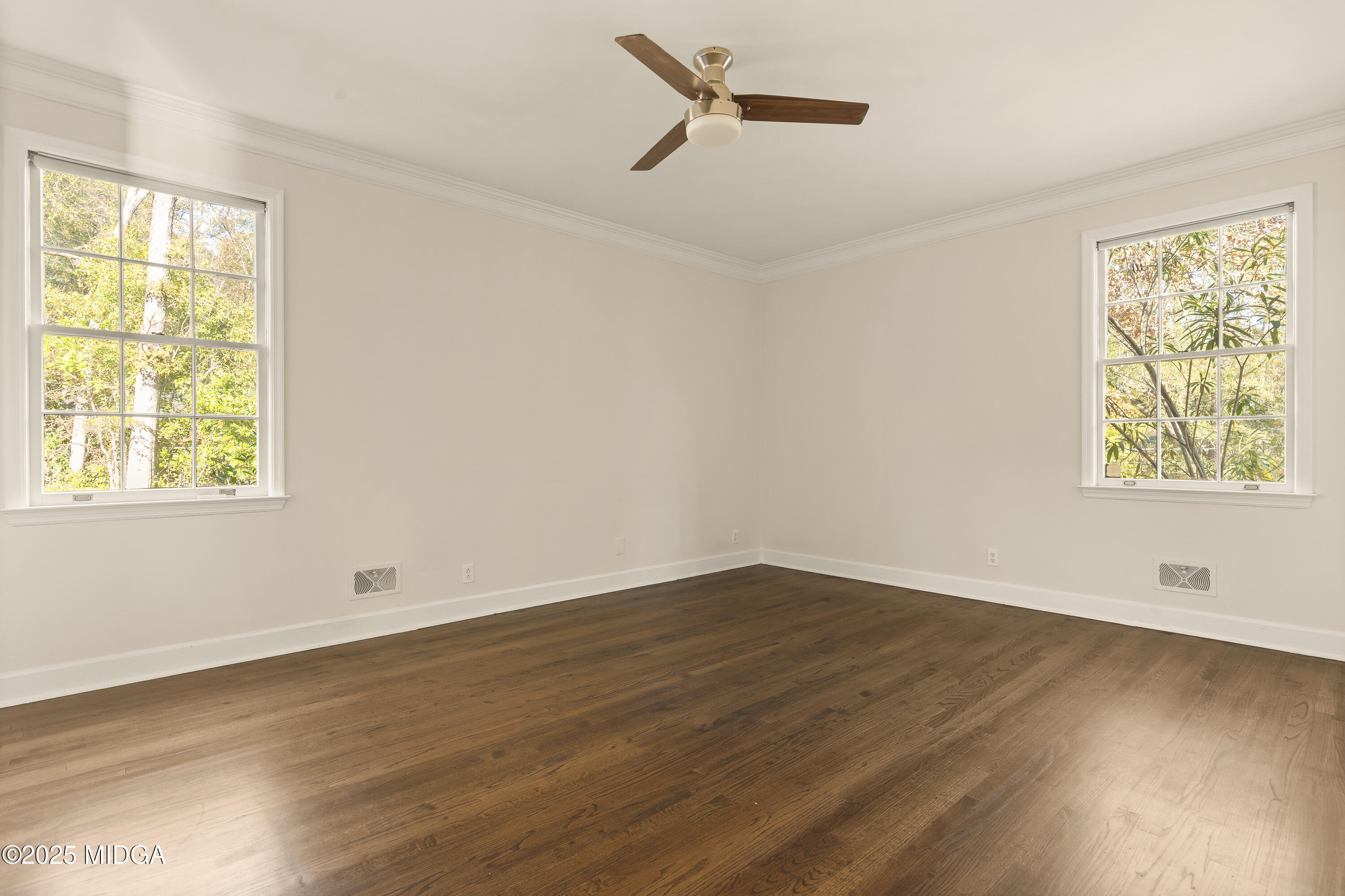 620 Rosa Taylor Drive Macon, GA 31204 - Photo 35 of 45 a view of empty room with wooden floor and fan