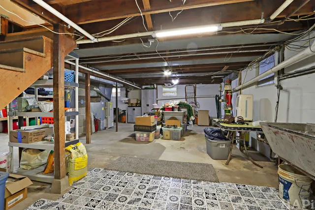 a view of storage and utility room