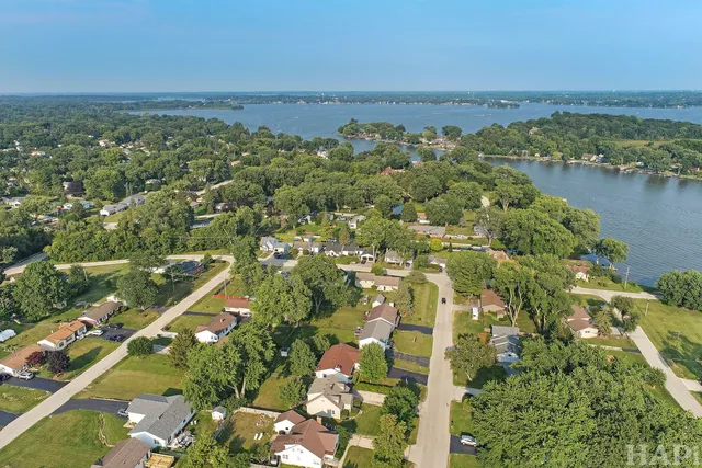 a view of a city with ocean view