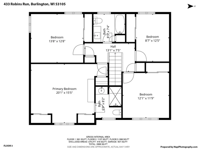 $525,000 | 433 Robins Run, Burlington, WI 53105