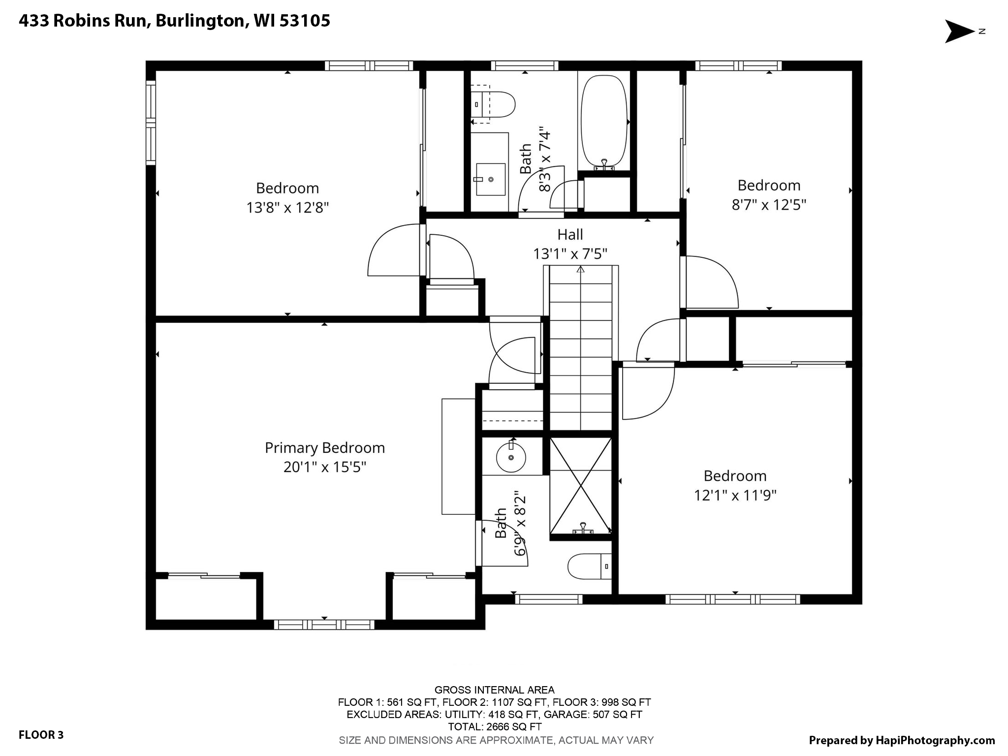 433 Robins Run Burlington, WI 53105 - Photo 35 of 37 Upper
