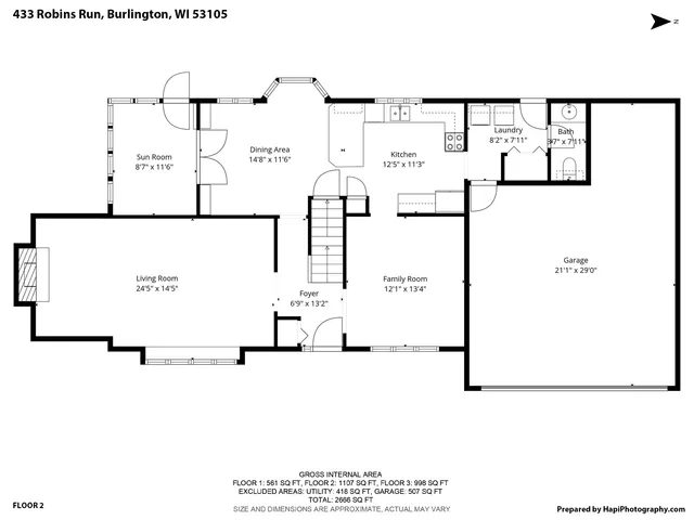 $525,000 | 433 Robins Run, Burlington, WI 53105