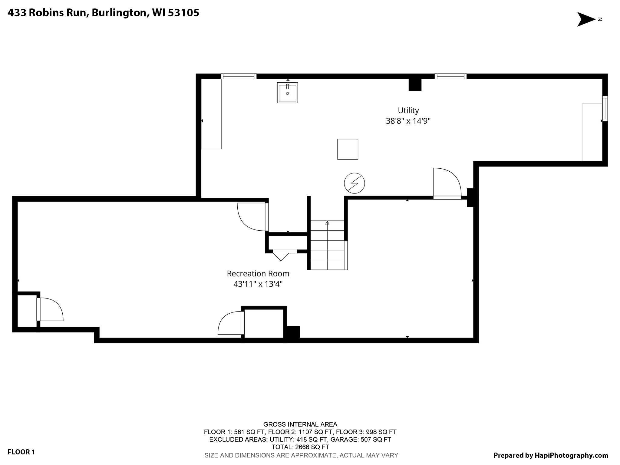 433 Robins Run Burlington, WI 53105 - Photo 37 of 37 Lower Level