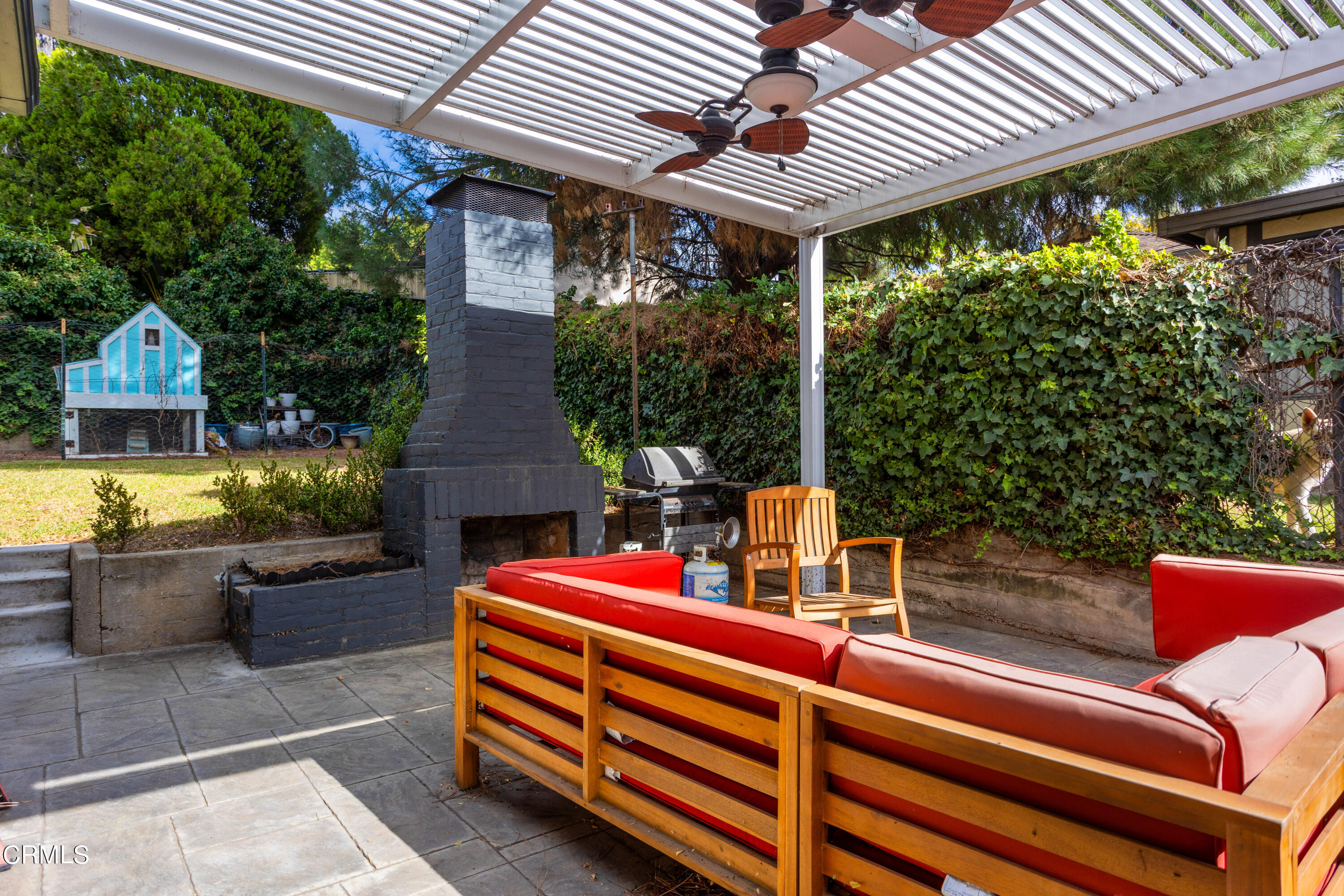 223 Marathon Road Altadena, CA 91001 - Photo 15 of 18 a house view with a sitting space fire pit and outdoor space