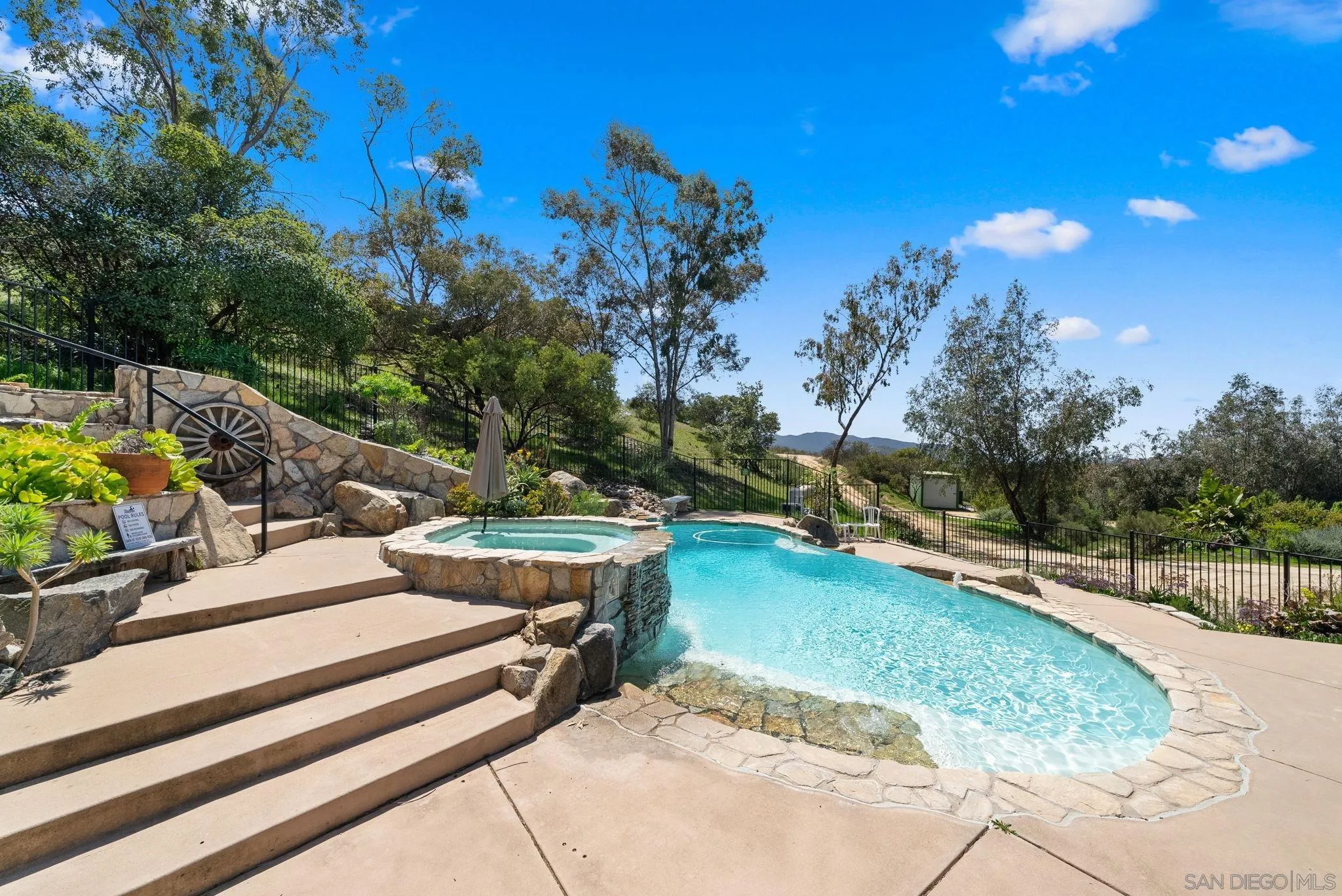 15914 Sequan Truck Trail Alpine, CA 91901 - Photo 35 of 69 a view of a backyard with sitting area