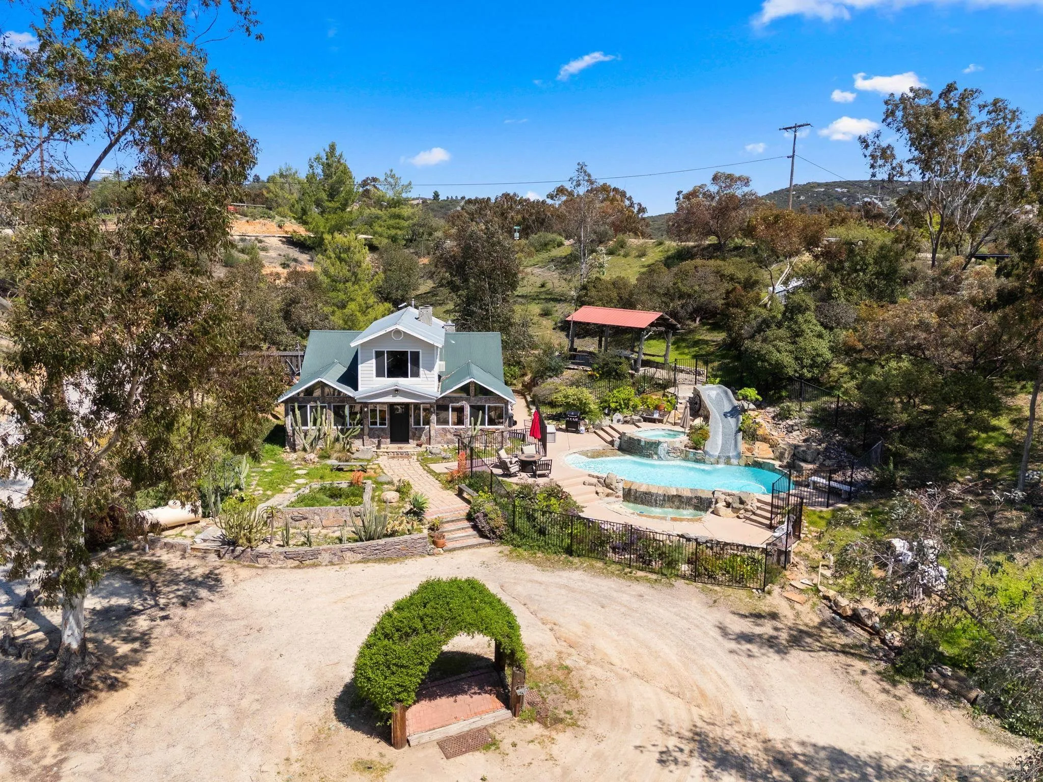15914 Sequan Truck Trail Alpine, CA 91901 - Photo 5 of 69 a view of a house with a yard