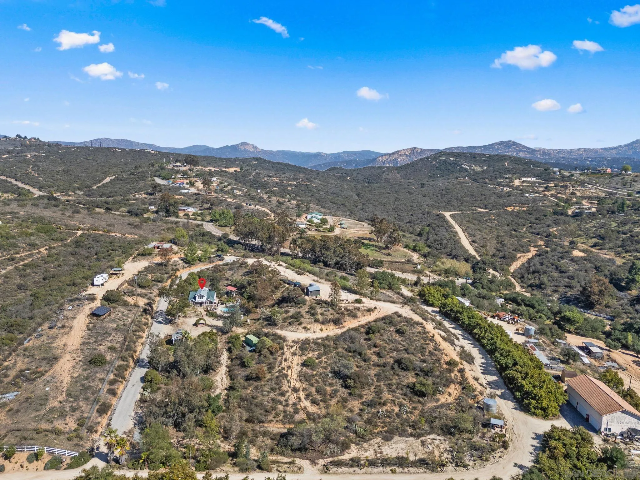 15914 Sequan Truck Trail Alpine, CA 91901 - Photo 54 of 69 an aerial view of residential houses with outdoor space