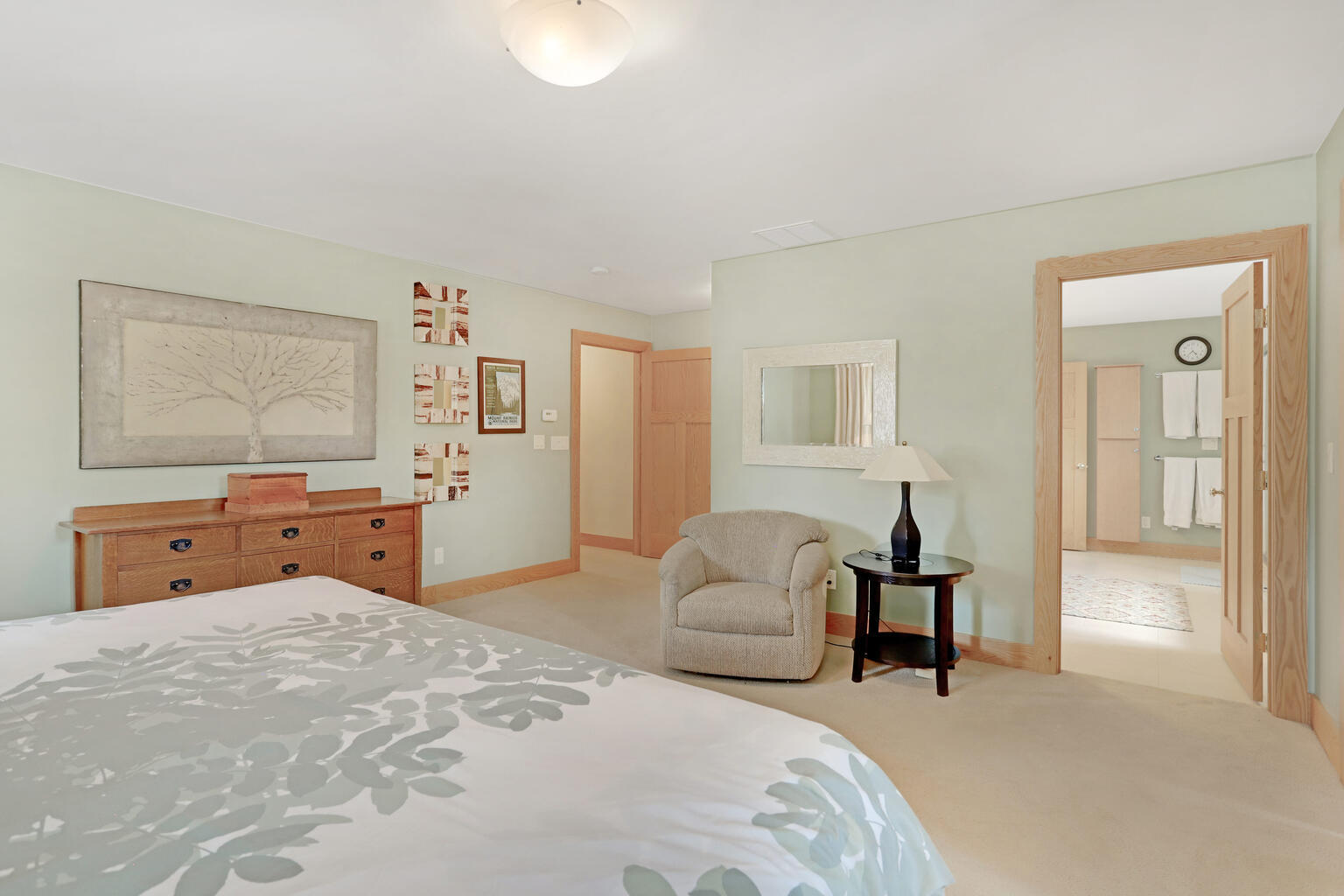1011 West Charles Street Champaign, IL 61821 - Photo 21 of 51 a bedroom with a bed and wooden floor