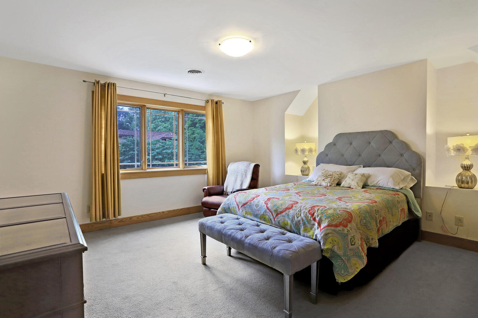 1011 West Charles Street Champaign, IL 61821 - Photo 29 of 51 a bed room with a bed and a chair