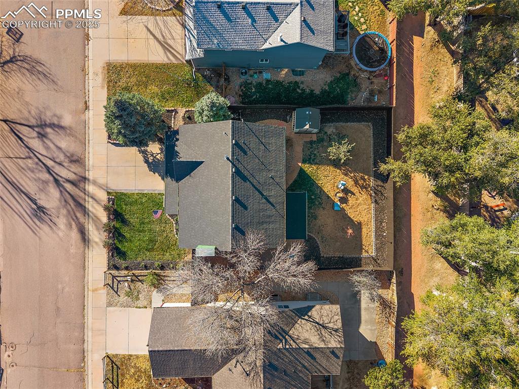 7015 Reunion Circle Fountain, CO 80817 - Photo 36 of 41 an aerial view of house with yard
