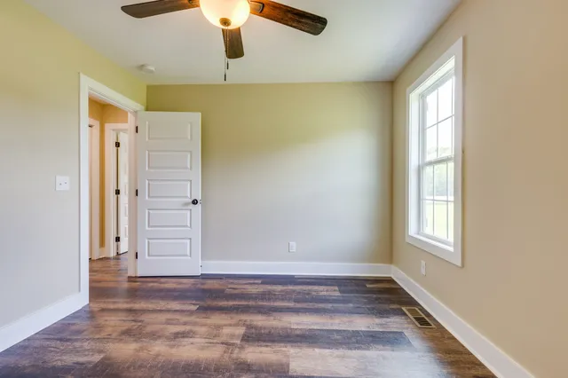 a view of a wooden deck