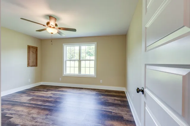 a view of a wooden deck