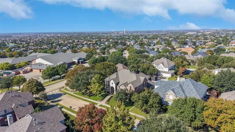 an aerial view of multiple house