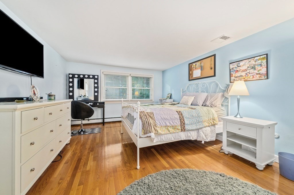 17 Mohawk Road Canton, MA 02021 - Photo 28 of 40 a bedroom with a bed and a flat screen tv