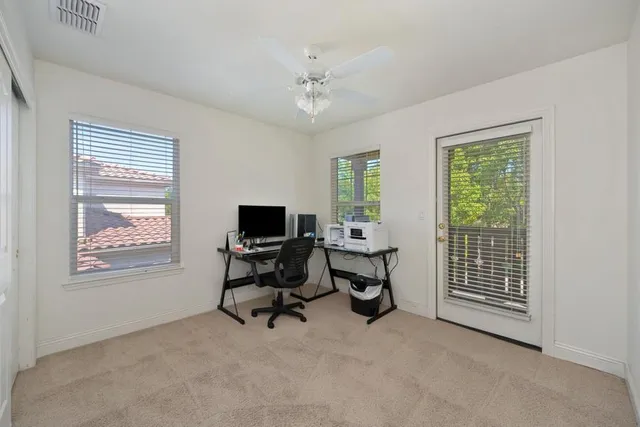 a view of hallway with stairs