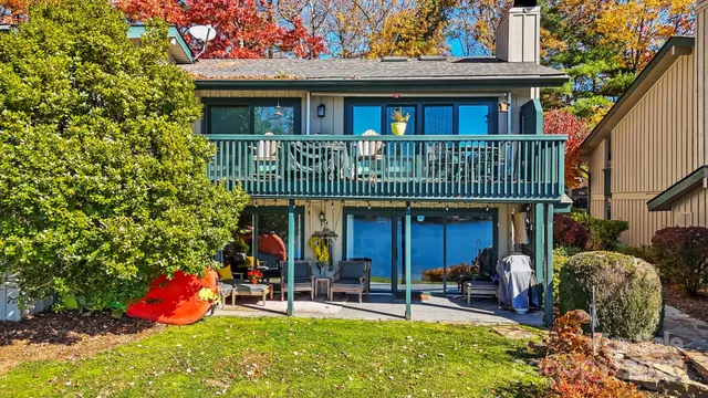 a house with lake view