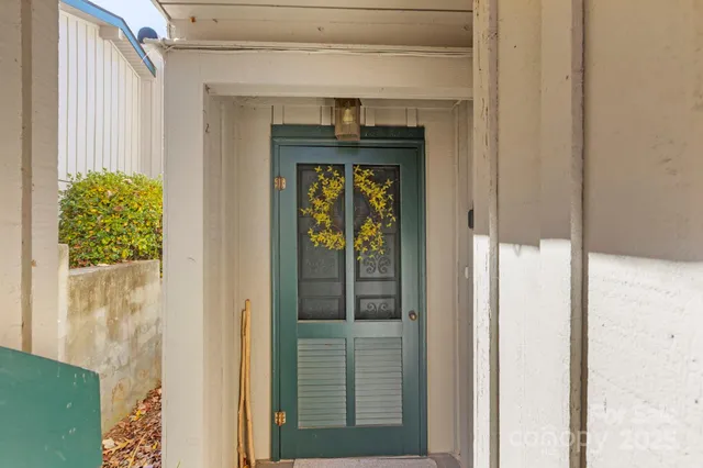a view of front door