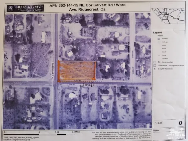 $65,000 | 0 West Ward Avenue, Ridgecrest, CA 93555