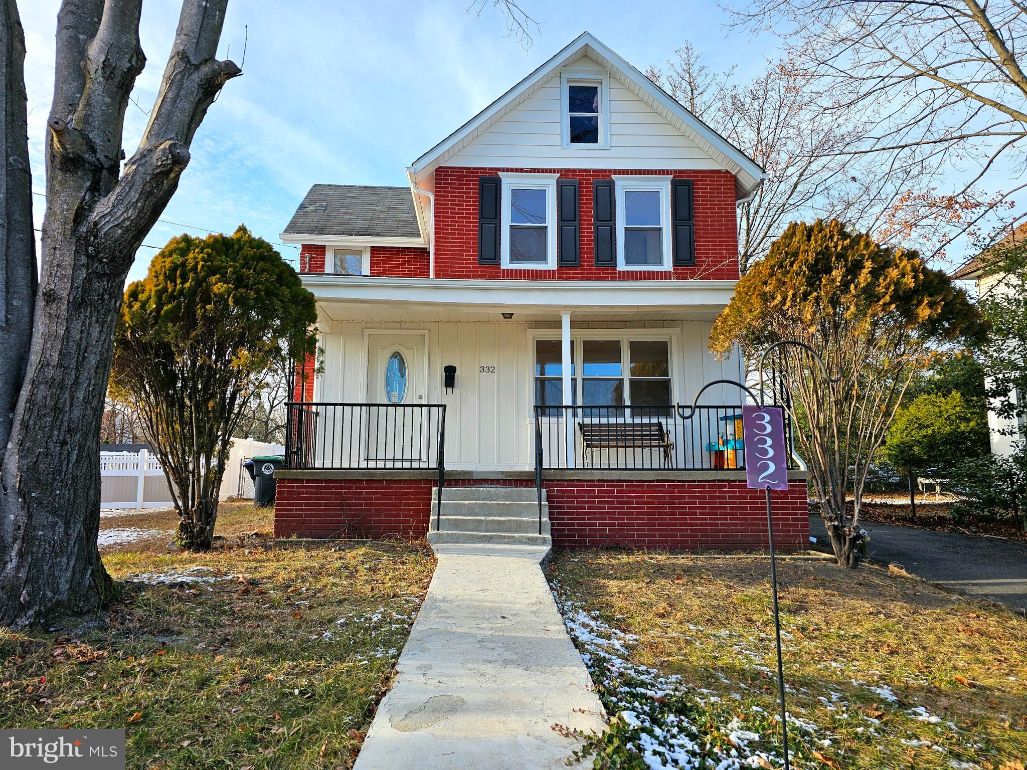 332 East Linden Avenue Lindenwold, NJ 08021 - Photo 1 of 25 a front view of a house with a yard