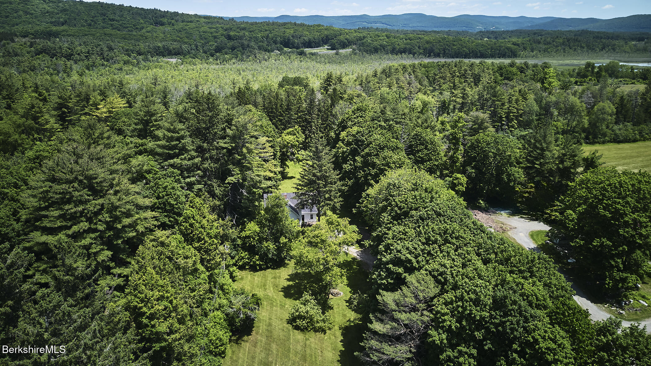 10 Prospect Hill Road Stockbridge, MA 01262 - Photo 3 of 39 Aerial with mountains