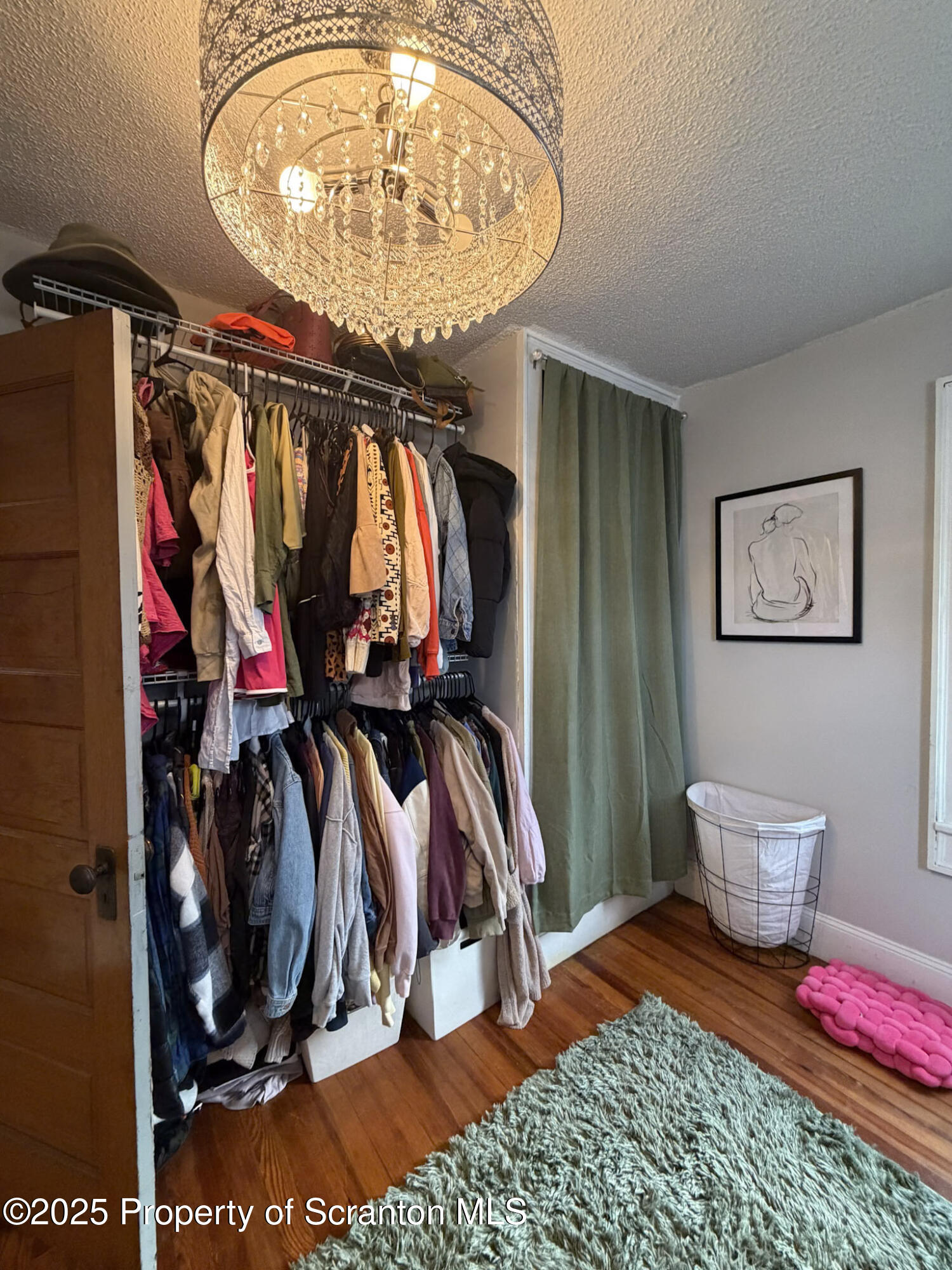 316 Bridge Street Blakely, PA 18452 - Photo 30 of 39 a view of walk in closet with clothes and shoes