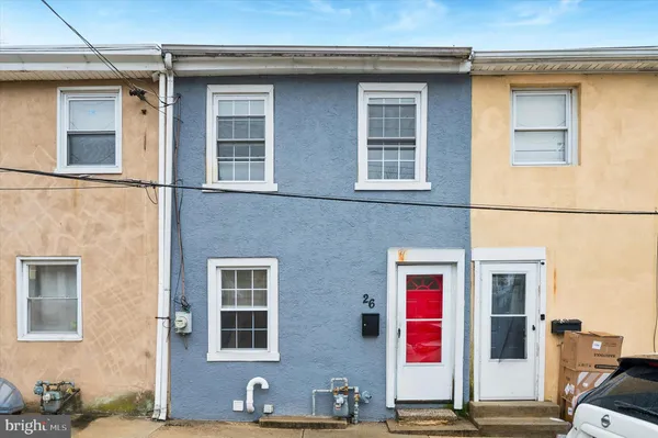 a front view of a house