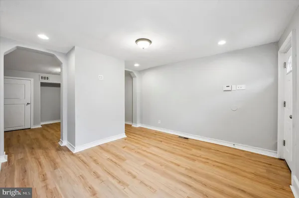 wooden floor in an empty room with wooden floor