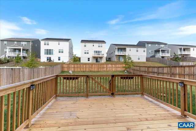a porch with seating space