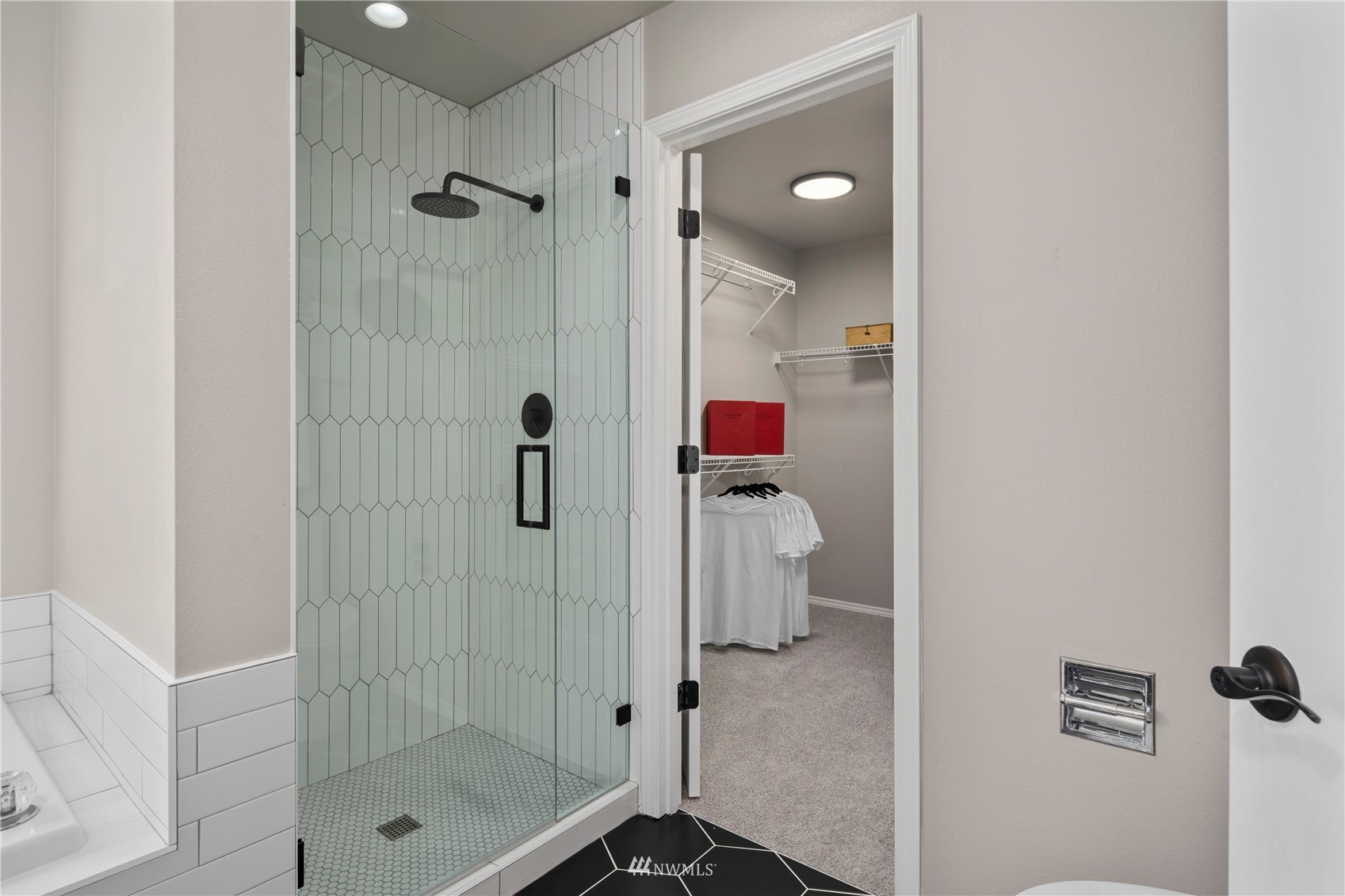 4518 Northeast 7th Place Renton, WA 98059 - Photo 12 of 24 a bathroom with a shower and a sink