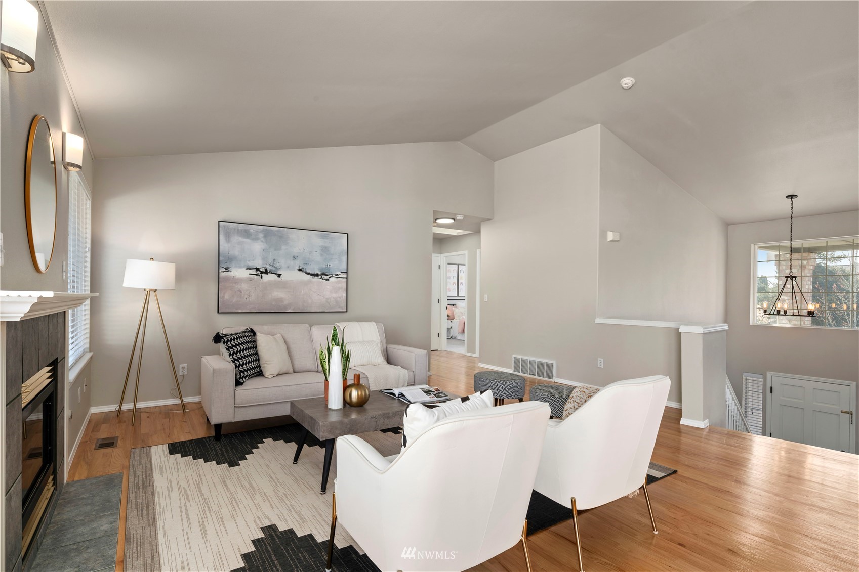 4518 Northeast 7th Place Renton, WA 98059 - Photo 5 of 24 a living room with furniture and a wooden floor