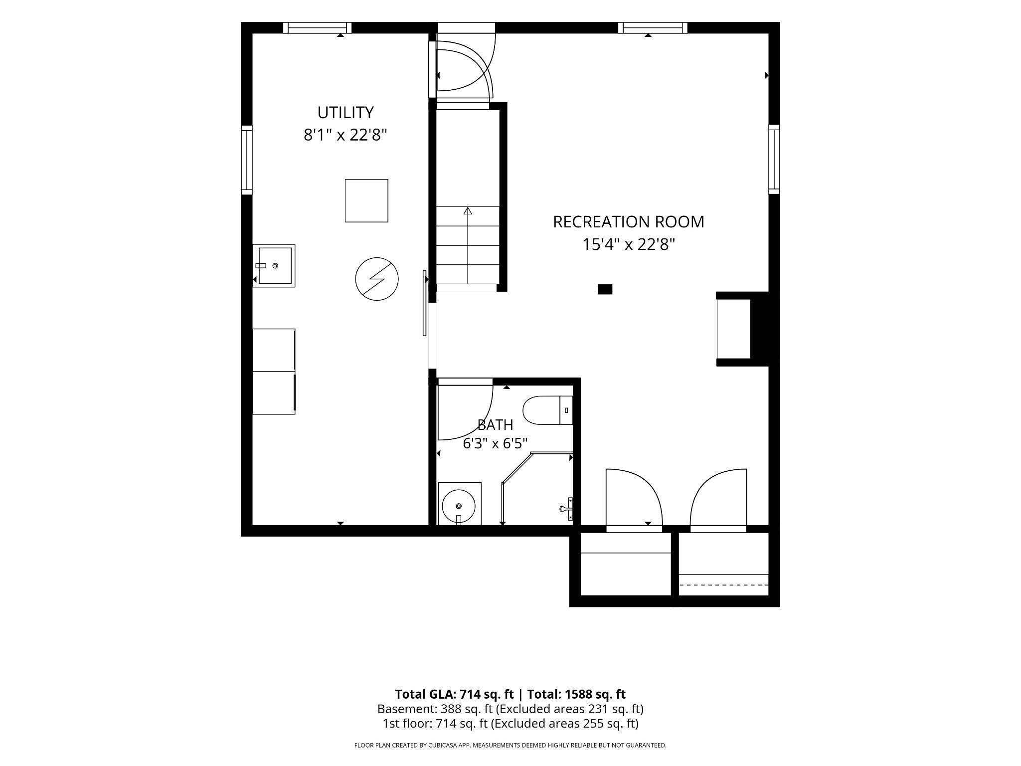 513 Park Road Rockville, MD 20850 - Photo 43 of 43 Lower Level Floor Plan