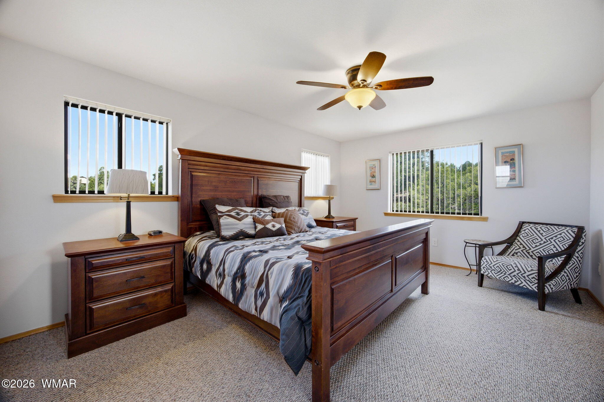 2806 Sky Hawk Drive Overgaard, AZ 85933 - Photo 24 of 43 a bed room with a bed and a window