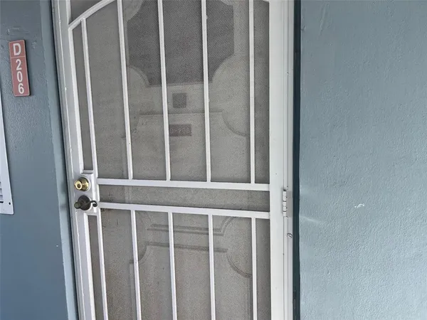 a view of a door