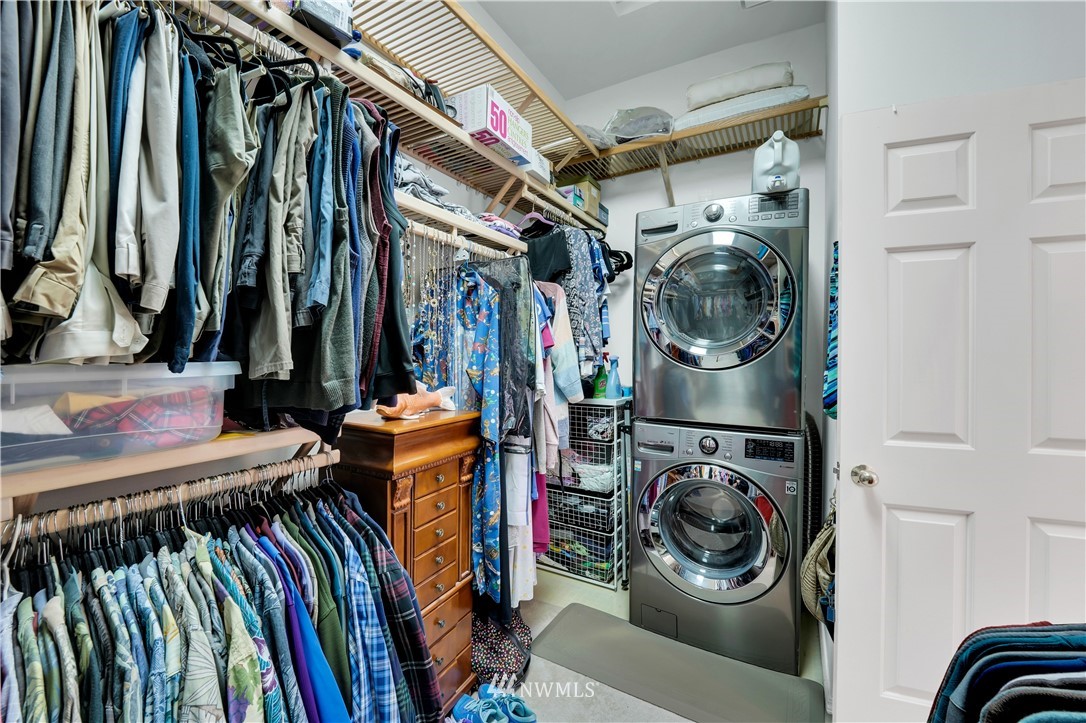 4191 Islander Way Anacortes, WA 98221 - Photo 23 of 40 a view of walk in closet with clothes and shoes