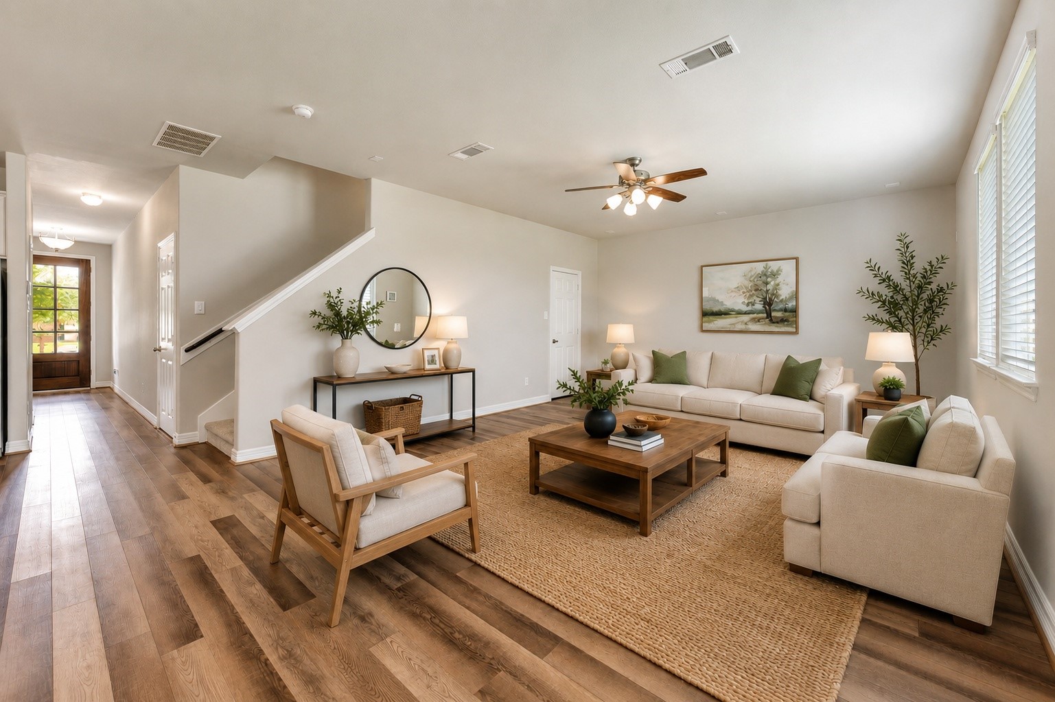 13420 Shellbark Way La Marque, TX 77568 - Photo 13 of 31 Warm, neutral earth tones and an easy flow from front to back. Virtually staged.