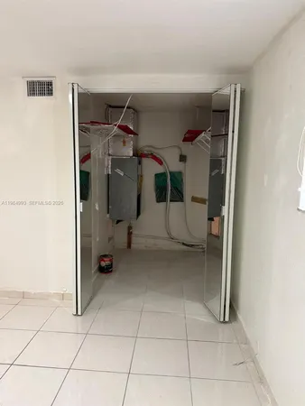 a view of a storage & utility room