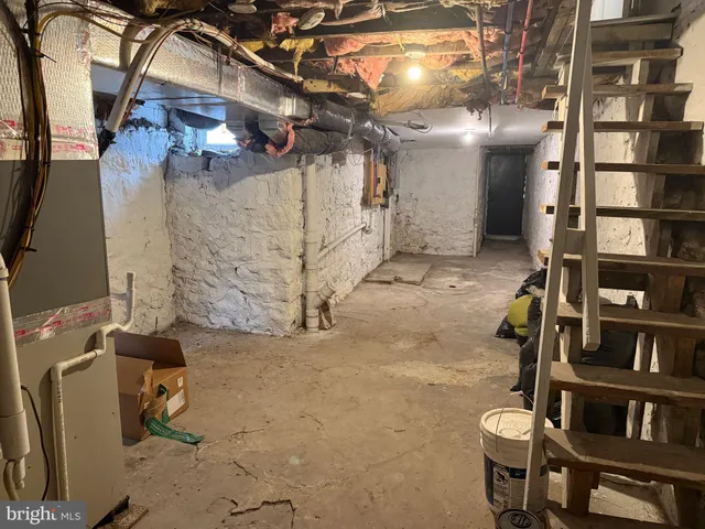 a view of storage and utility room