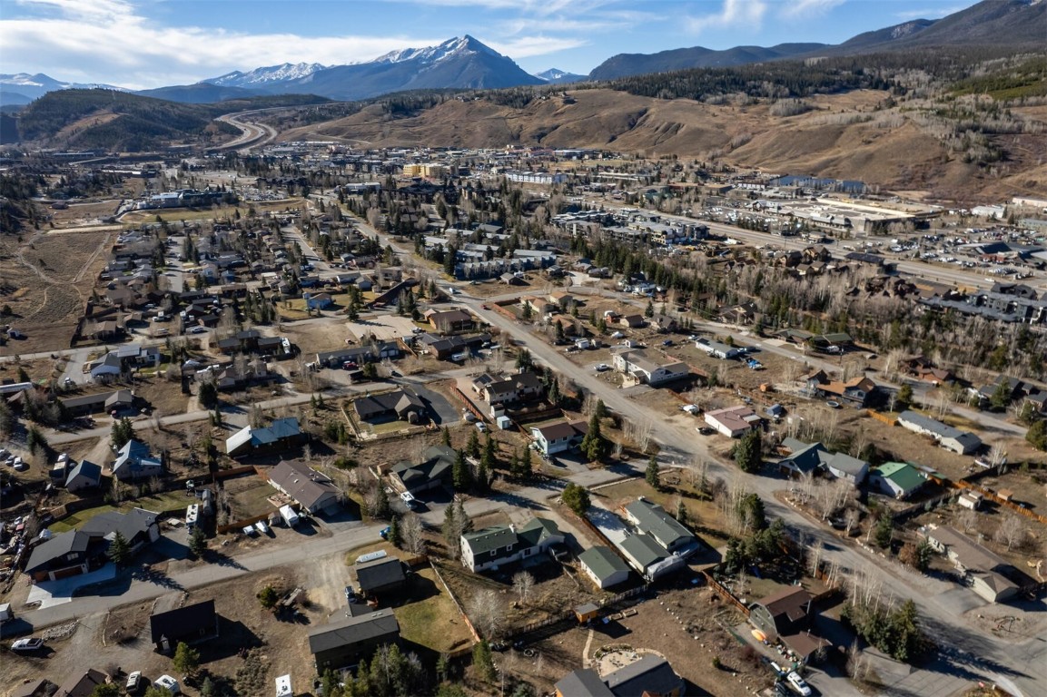 420 Reese Road Silverthorne, CO 80498 - Photo 45 of 50 an aerial view of a city with lots of residential buildings