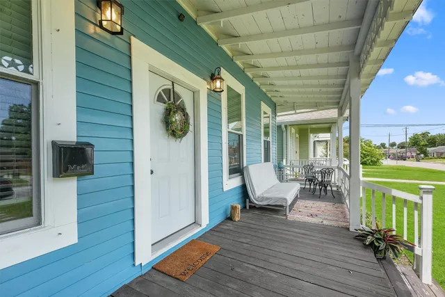 a outdoor space with furniture