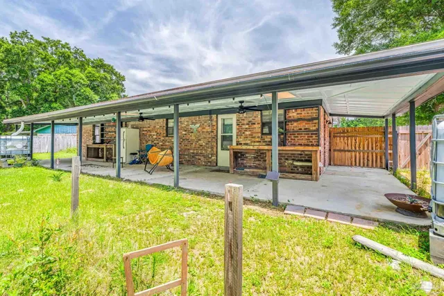 a swimming pool with chairs