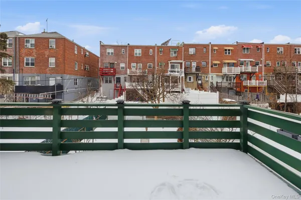 a view of city from a balcony