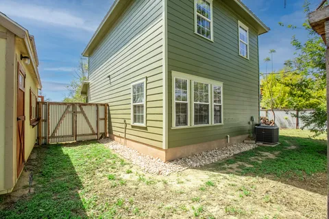 a backyard of a house
