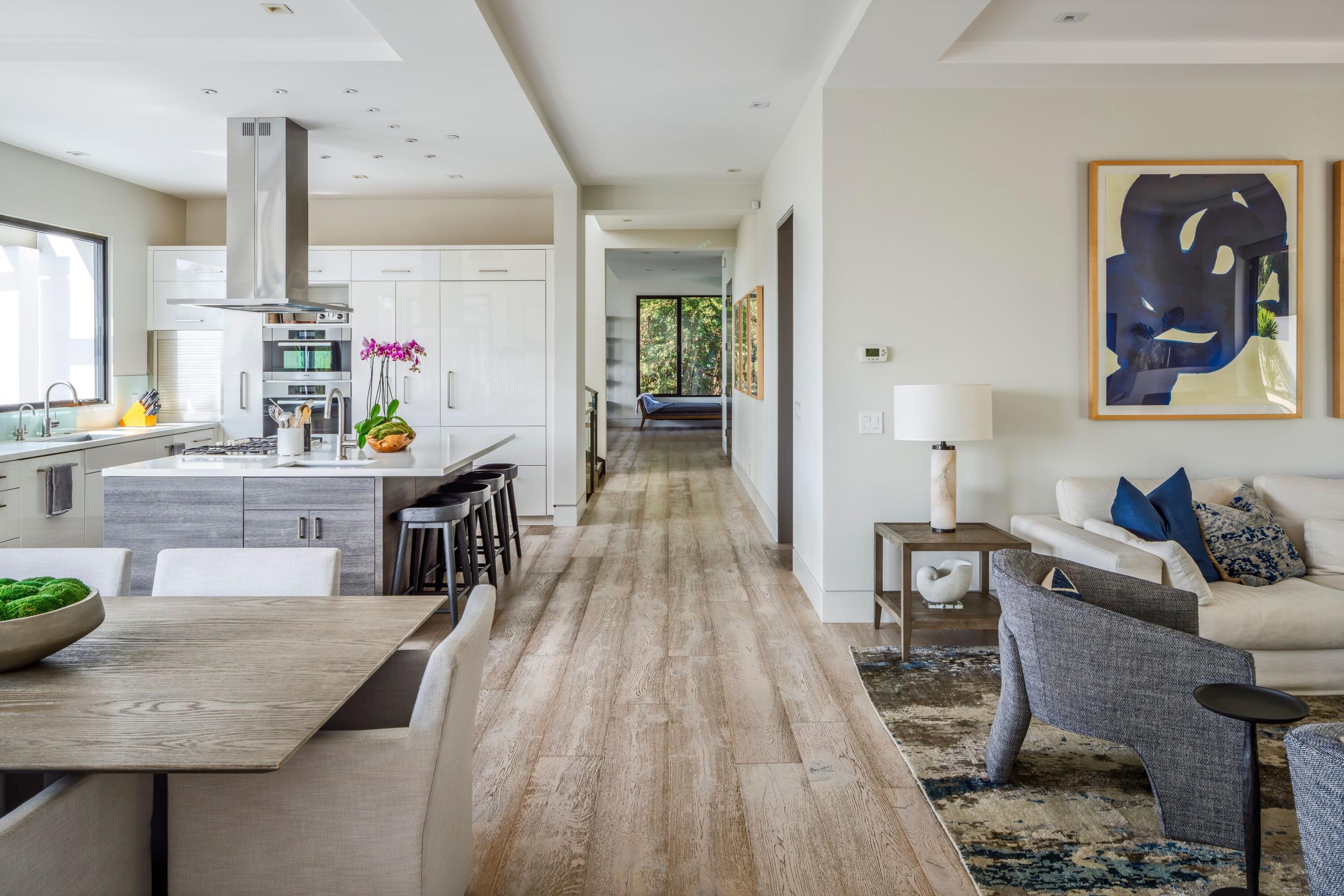 1131 Las Alturas Road, Unit A Santa Barbara, CA 93103 - Photo 13 of 47 a living room with furniture and a wooden floor