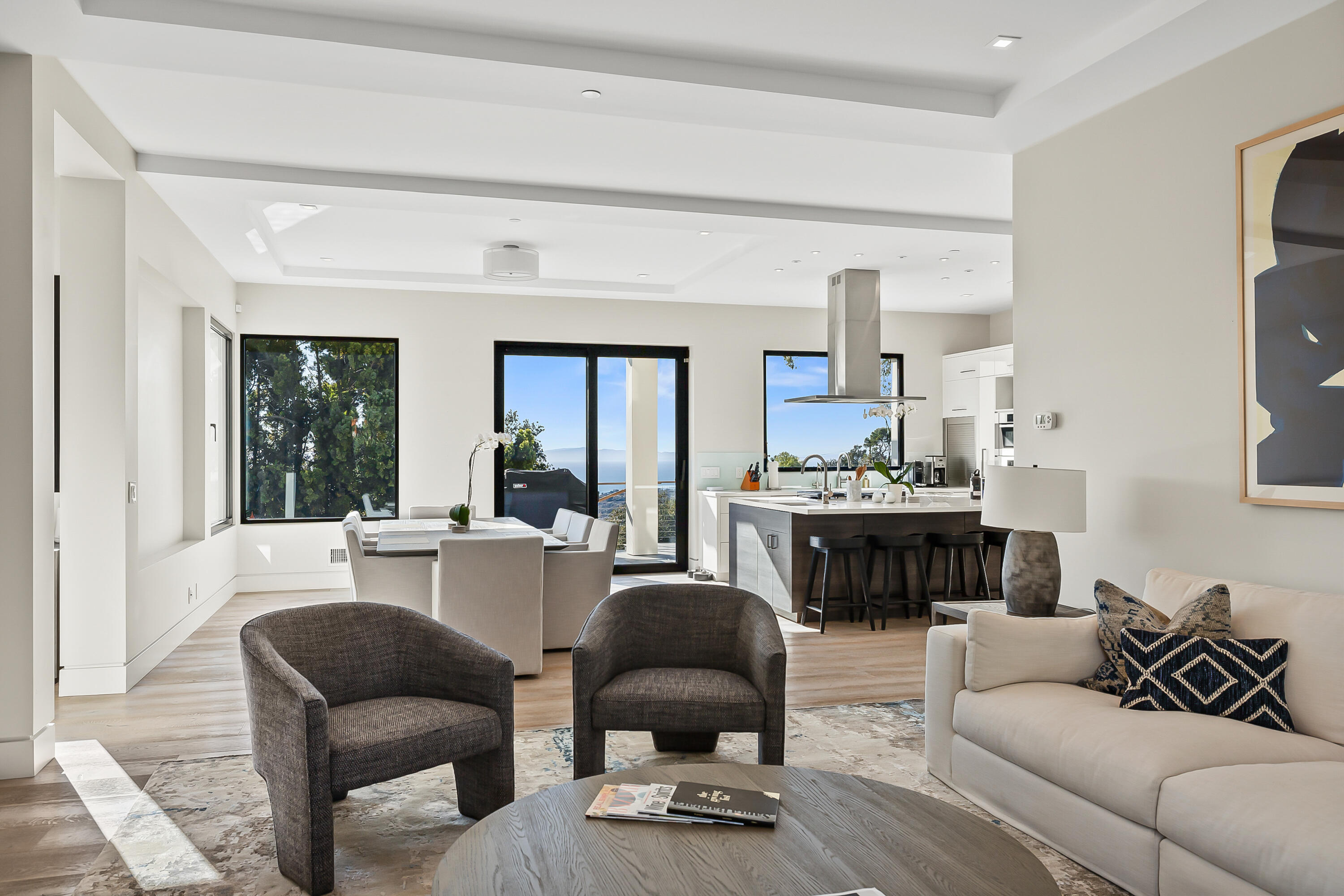 1131 Las Alturas Road, Unit SHARE A Santa Barbara, CA 93103 - Photo 9 of 32 a living room with furniture and a fireplace