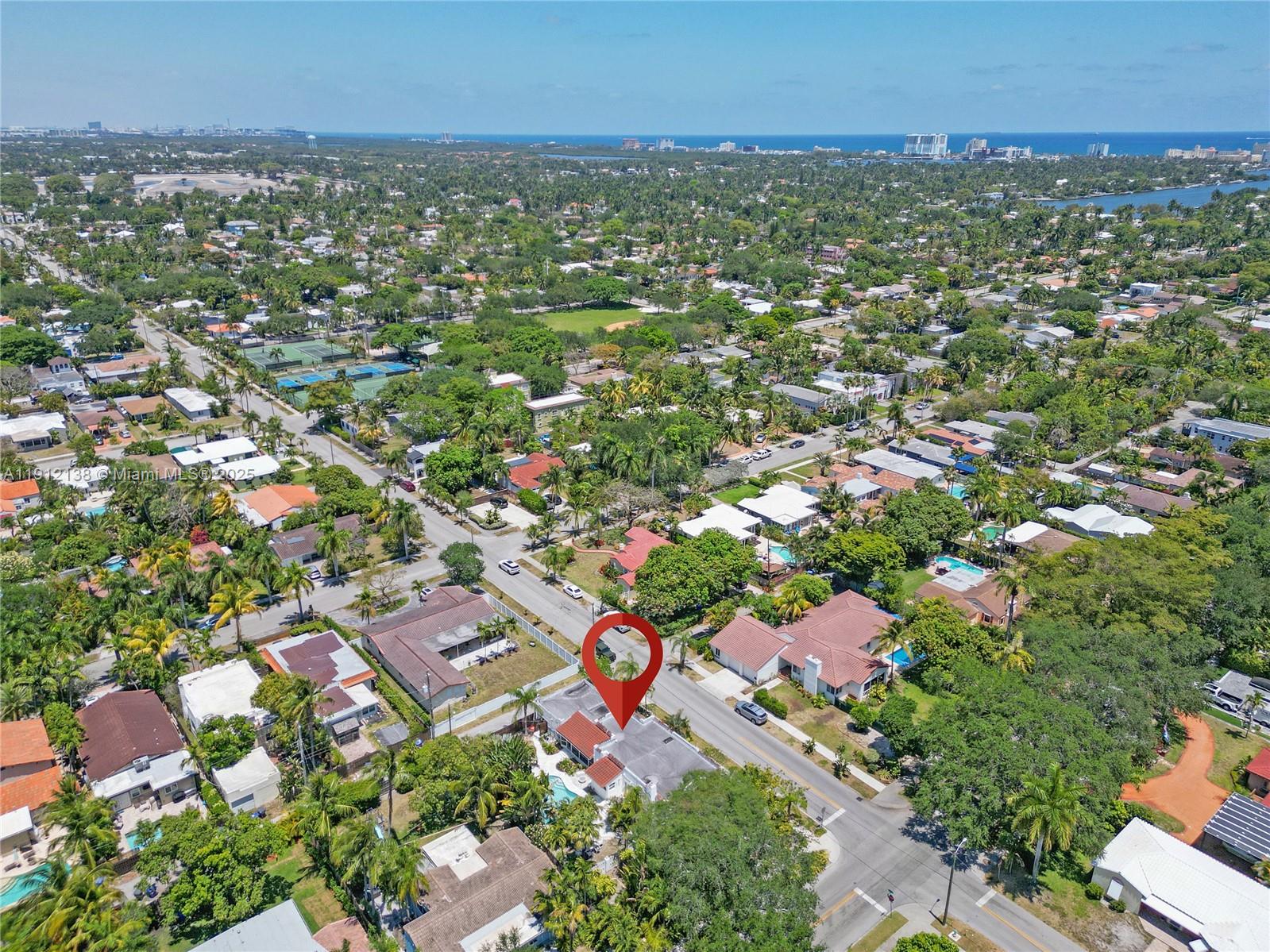 1601 Washington Street Hollywood, FL 33020 - Photo 39 of 41 an aerial view of residential houses with outdoor space and trees