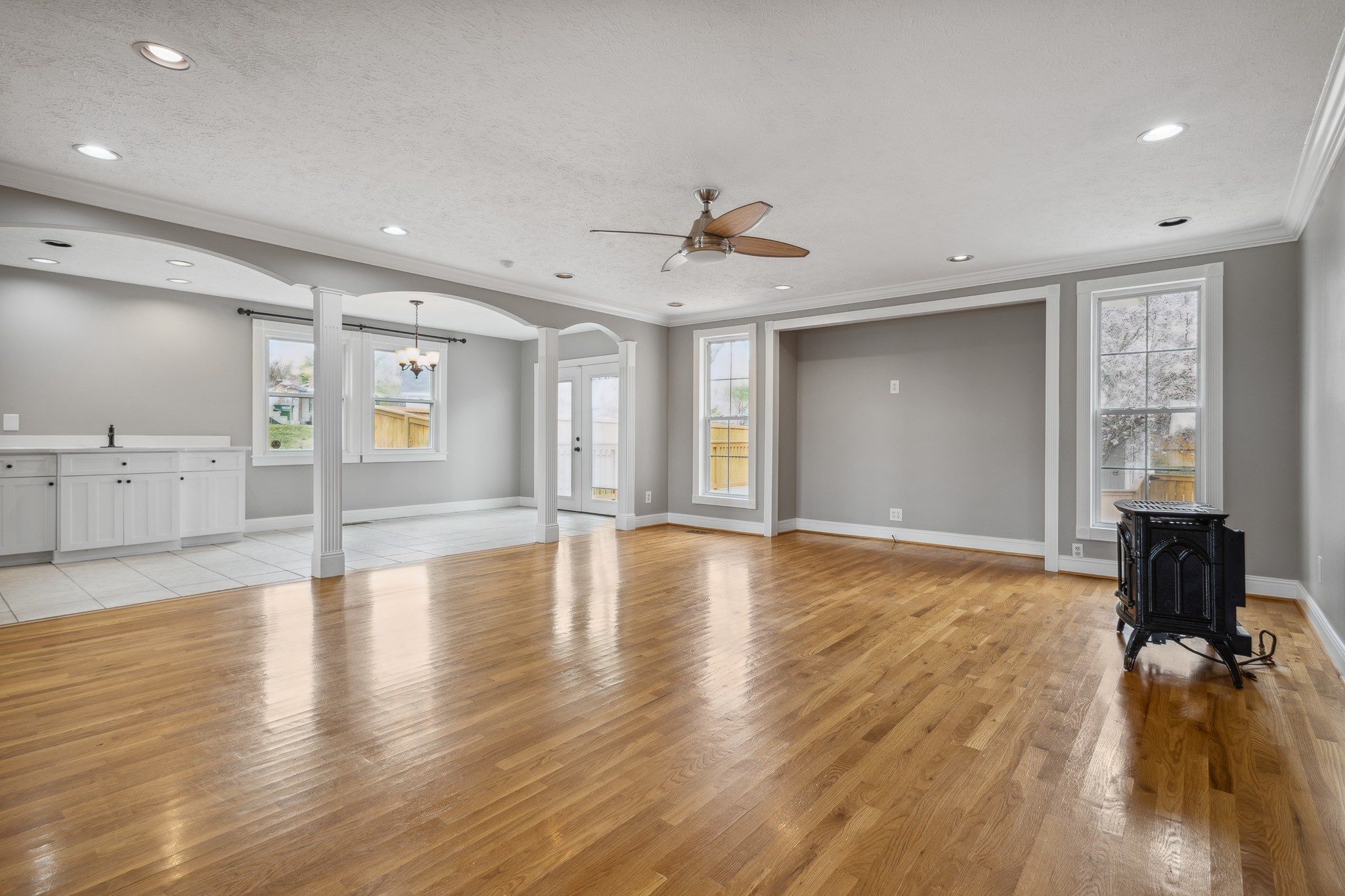 195 Cherokee Road Hendersonville, TN 37075 - Photo 5 of 61 a view of an empty room with window and wooden floor